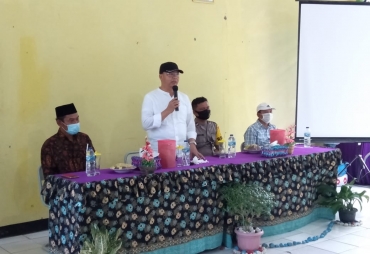Sosialisasi di Giri Mulya Gubernur Rohidin Paparkan Pencegahan Covid-19 dan Progress Pembangunan