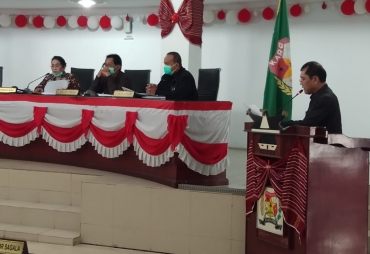 Bupati Karo Sampaikan Nota Pengantar P-APBD TA 2020