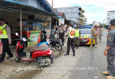 Gelar Operasi Yustisi, Polres BS Himbau Warga Patuhi Prokes