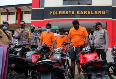Tiga Orang Spesialis Curanmor Diringkus Polsek Sagulung