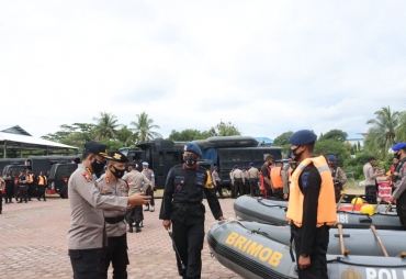 Polda Bengkulu Siap Sigap Tanggulangi Bencana dan Penerapan Prokes Covid-19