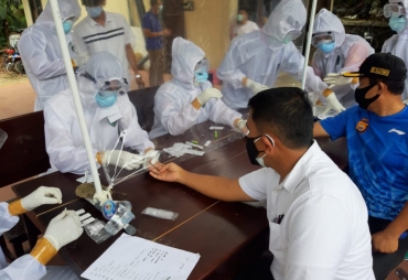 Cegah Penyebaran Covid 19, Polda Bengkulu Gelar Rapid Tes