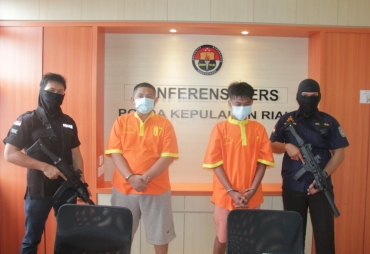 Diiming-Imingi Pekerjaan Dua Kurir Sabu Ditangkap Dir Resnarkoba Polda Kepri