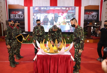 Kapolda Sumut Hadiri Upacara HUT Korps Brimob ke-75 Secara Virtual