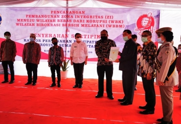 Terkelin Berharap WBK dan WBBM Dapat Diadopsi Pemkab Karo 