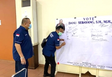 Ratusan Advokad Dukung Danu Sebayang Jadi Ketua Peradi Jakarta Timur
