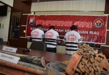 3 Orang Pelaku Pencurian Kabel Telkom Diamankan Polisi