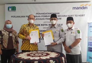 MoU Bersama Bank Mandiri PDAM Permudah Pembayaran Tagihan