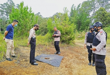 Mortir Sisa Perang Dunia Temuan di Berastagi Diledakkan