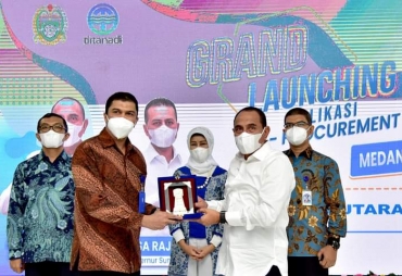 PDAM Tirtanadi Luncurkan e-Procurement, Gubernur Edy Minta Kebutuhan Air Terpenuhi