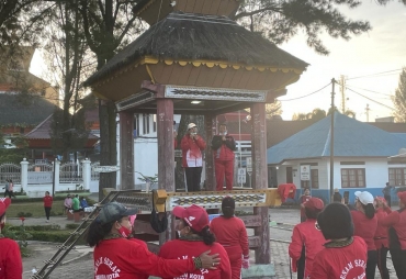 Ketua DPRD dan Ketua TP PKK Karo Sepakat Galakkan Senam Massal