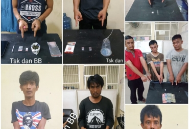 Satresnarkoba Polres Tanah Karo Amankan 9 Pelaku Narkoba