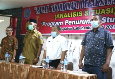 Plh Bupati Labuhanbatu Pimpin Rakor Analisis Situasi Penurunan Stunting