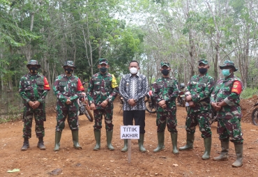 Tim Wasev Mabes TNI AD Tinjau Lokasi TMMD Ke-110 Kodim 0425/Seluma