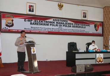 Kapolda Bengkulu Buka Pelatihan E-MP Kepada Seluruh Penyidik Polda Dan Polres