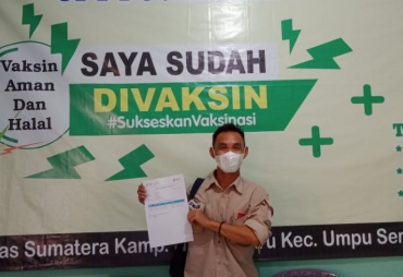 Pengurus AJOI Way Kanan Jalani Vaksinasi Covid-19 Tahap 2