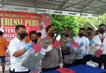 Kapolres Batu Bara Ungkap 4 Kasus Kejahatan dengan 5 Tersangka