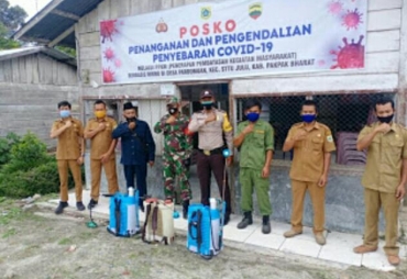 Polri -TNI Laksanakan Sterilisasi Lingkungan Cegah Covid-19