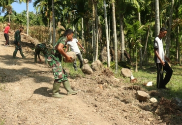 Satgas TMMD Kodim 0111 Bireuen Kebut Pengerjaan Jalan Penghubung