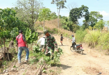 Wujudkan Impian Masyarakat Satgas TMMD Berjibaku Dalam Gotong Royong