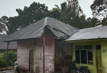 Dilanda Hujan Deras dan Angin Kencang Rumah Warga PGGS Alami Kerusakan