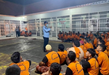 Petugas Rutan Kolaborasi Bersama BNN Karo Gelar Razia