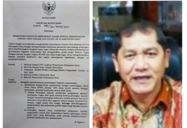 Terkait Pembatasan Kegiatan Masyarakat Berikut 8 Intruksi Bupati Karo