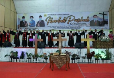 Dimasa Pandemi Perayaan Paskah Di Dairi Berjalan Dengan Khidmat