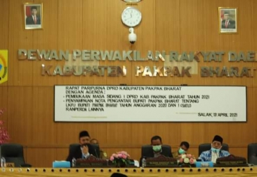 Wakil Bupati Pakpak Bharat Sampaikan LKPJ Bupati  TA 2020
