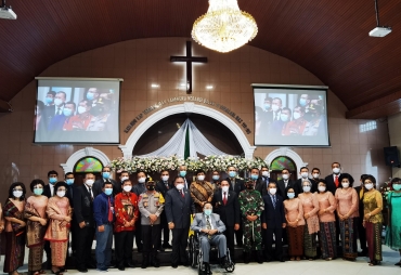 Forkopimda Sumut Dampingi Bupati Karo Sampaikan Pesan Dan Kesan Dalam Pengukuhan Pengurus Moderamen GBKP