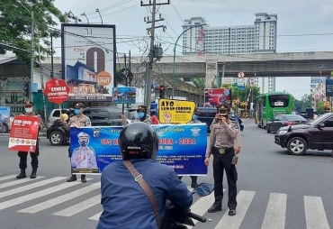OPS Keselamatan Toba 2021 Polda Sumut Sosialisasikan Prokes