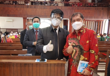 Bupati Karo Hadiri Pengukuhan 10 Pengurus Moderamen GBKP Periode 2020-2025 