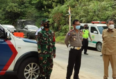 Bupati Pakpak Bharat Pastikan Kesiapan Personil Pengamanan Posko Perbatasan