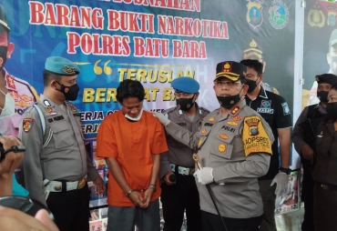 Polres Batu Bara Amankan Satu Kilogram Sabu di Tangan Kurir Tanjung Balai