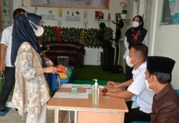 Jelang Pemilihan Calon Kepala Kampung Jalani Tes Urine di BNNK Way Kanan