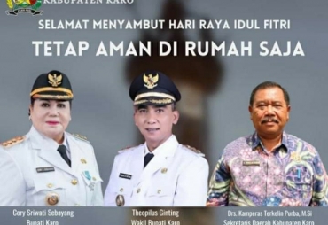 Pemkab Karo Imbau Masyarakat Jangan Mudik