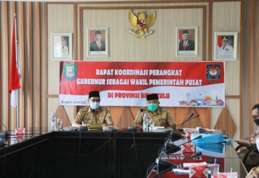 Asisten I Pimpin Rakor Pelaksanaan Dekosentrasi Tugas dan Wewenang Gubernur