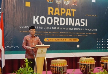 Rakor GTRA Gubernur Rohidin Minta Lahan Konflik dan HGU Diselesaikan