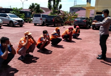 Enam Jukir Diamankan Polres Batu Bara Dalam Operasi Premanisme