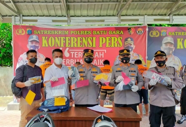 4 Tersangka Jambret Diringkus Satreskrim Polres Batu Bara