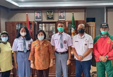 Bupati-Wabup Karo Sambut dan Lepas Siswa SMAN 1 Kabanjahe Lolos Seleksi Paskibraka