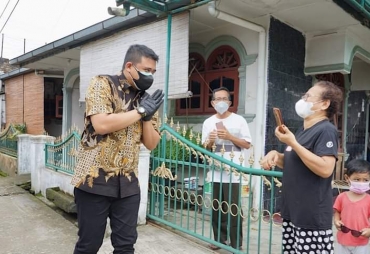 Walikota Medan Tinjau Lokasi Isoman Dan isolasi Lingkungan