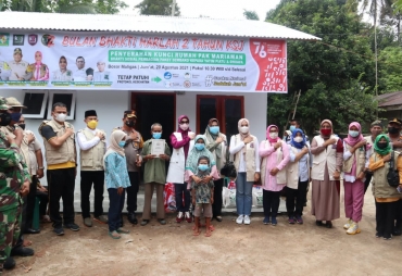 Harlah 2 Tahun KSJ Kapolres Batu Bara Serahkan Kunci Rumah dan Santuni Anak Yatim