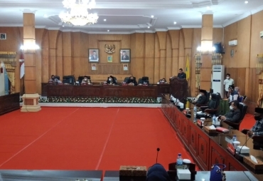 Banggar DPRD Batu Bara Sampaikan Laporan Hasil Ranperda Keuangan PAPBD 2021