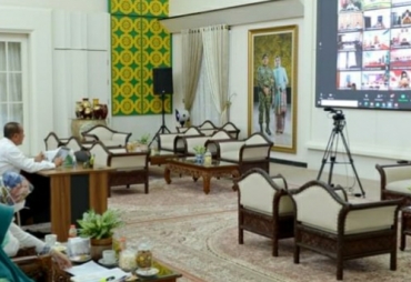 Bupati Karo Ikuti Sosialisasi Intruksi Gubernur Tentang PTM