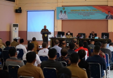 Bupati Gusnan Sesalkan Masih Minimnya Realisasi Perda Nomor 01 Tahun 2018