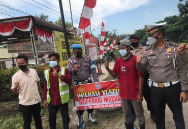 Polres Batu Bara Giat Operasi Yustisi Pencegahan Penyebaran Covid 19