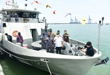 Bupati Batu Bara bersama Kapolres Hadiri Pengukuhan KAL I 172 di Dermaga C Kuala Tanjung