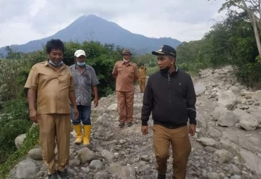 Tinjau Normalisasi Jalur Laharan Ini Harapan Wakil Bupati Karo