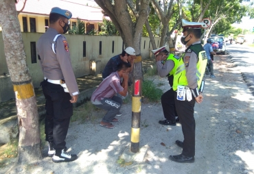 Polres Batu Bara Beri Hukuman Push Up Ke Pelanggar Prokes